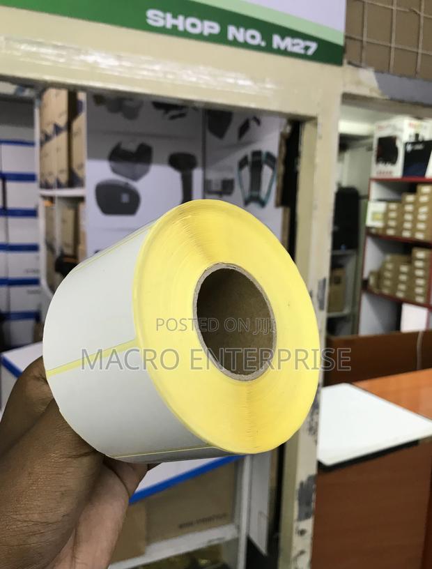 57mm by 40mm Barcode Stickers Roll – 500 Pieces Adhesive Labels - main view