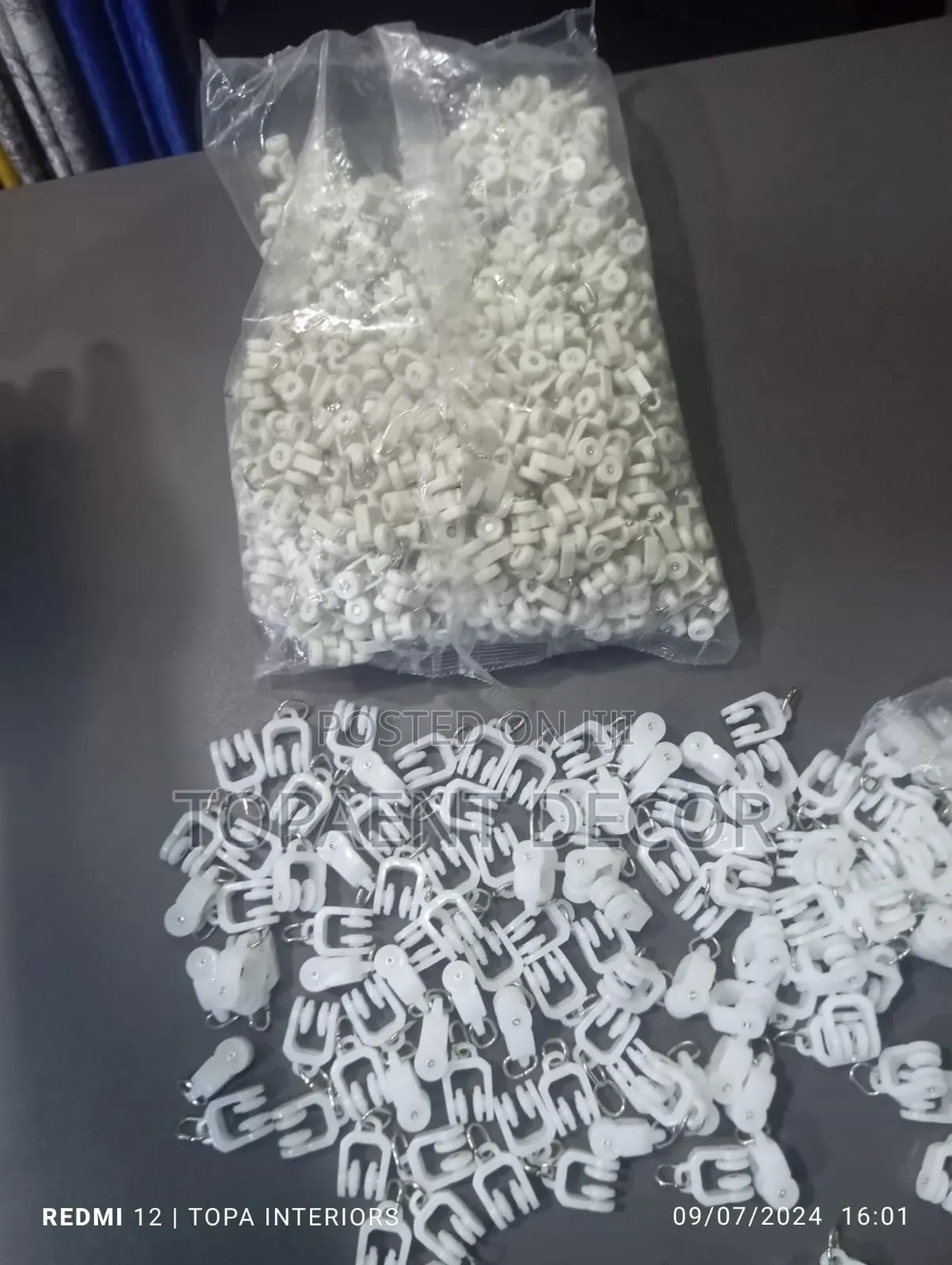 White And Off White Curtain Rail Runners