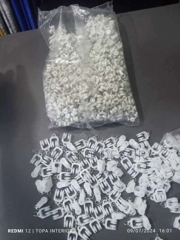 White And Off White Curtain Rail Runners