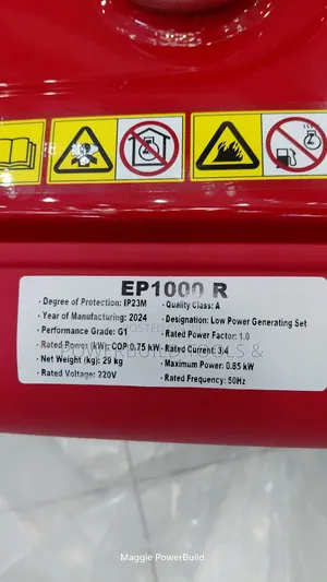Honda Ep1000 1.2kva Silent Generator