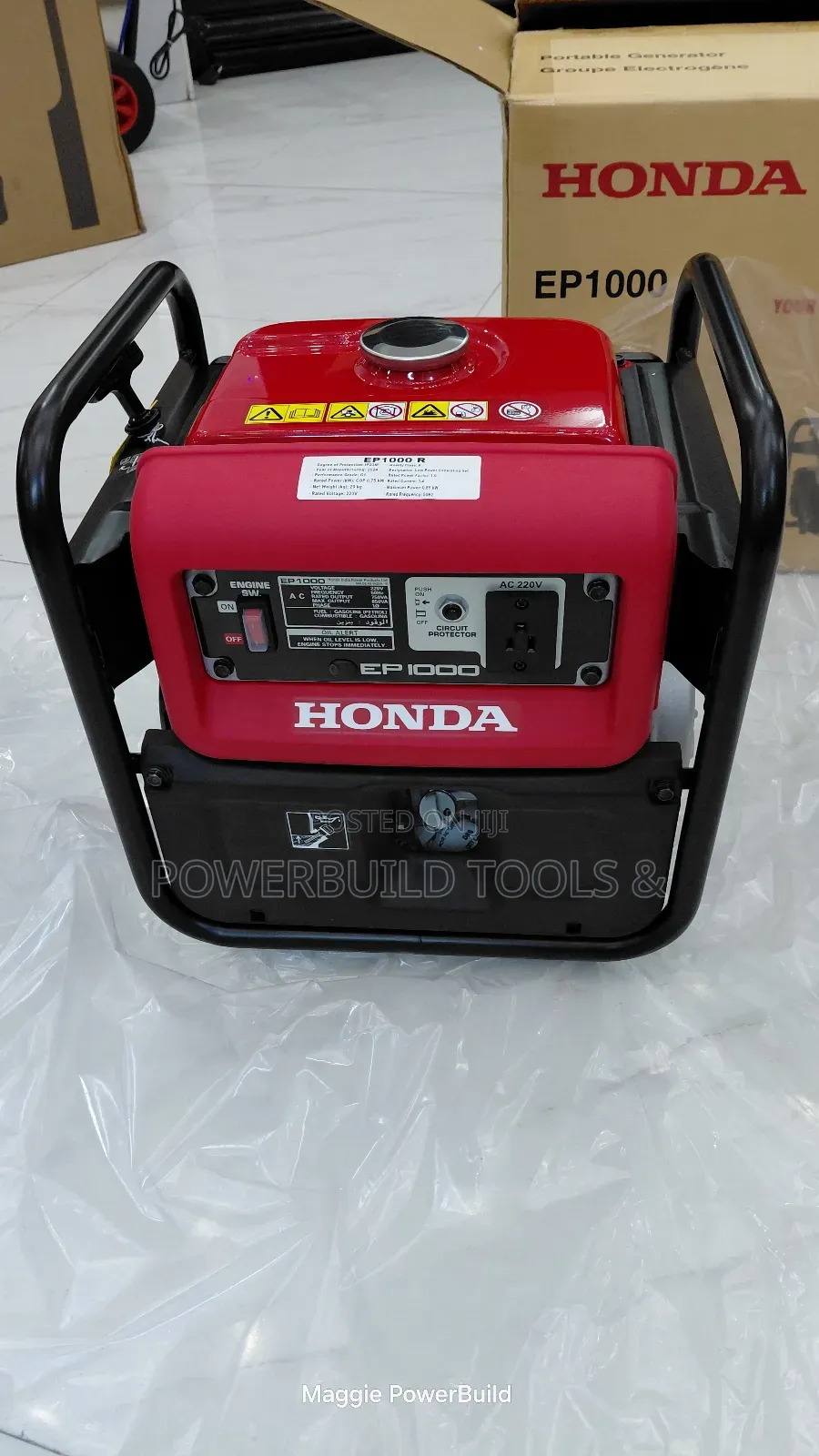 Ep 1000 Honda Silent 1.1kw/1.2kva Petrol Generator
