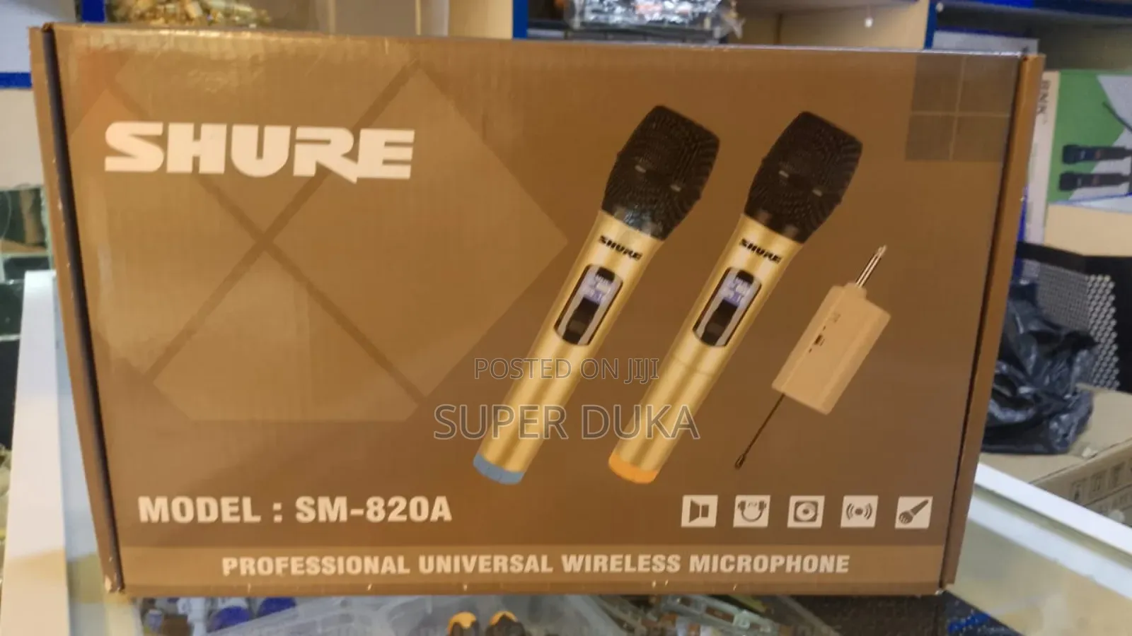 Shure Sm-820a Professional Universal Wireless Microphone.