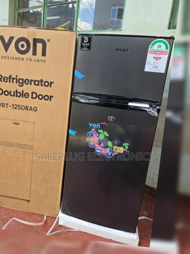 Von 125l Double Door Fridge - Direct Cool | Energy Saving