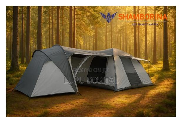 6-10 Persons 3 in 1 Family Camping Tent. 2 Bedrooms and 1 Sitting Room