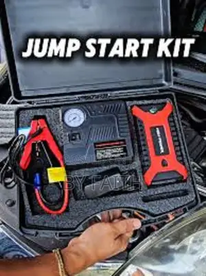* Portable Car Jump Starter Kit With Power Bank and Air Compressor