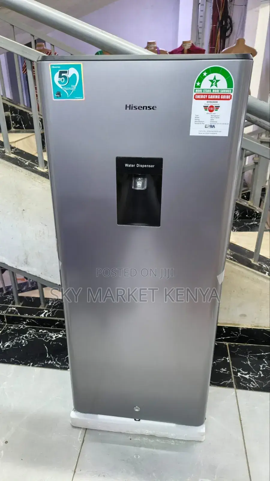 Hisense Fridge Ref 176 Dr Single Door With Water Dispenser