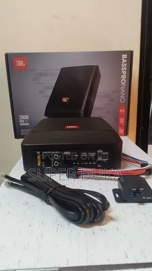 JBL Basspro Nano, a Compact Powered Car Subwoofer.