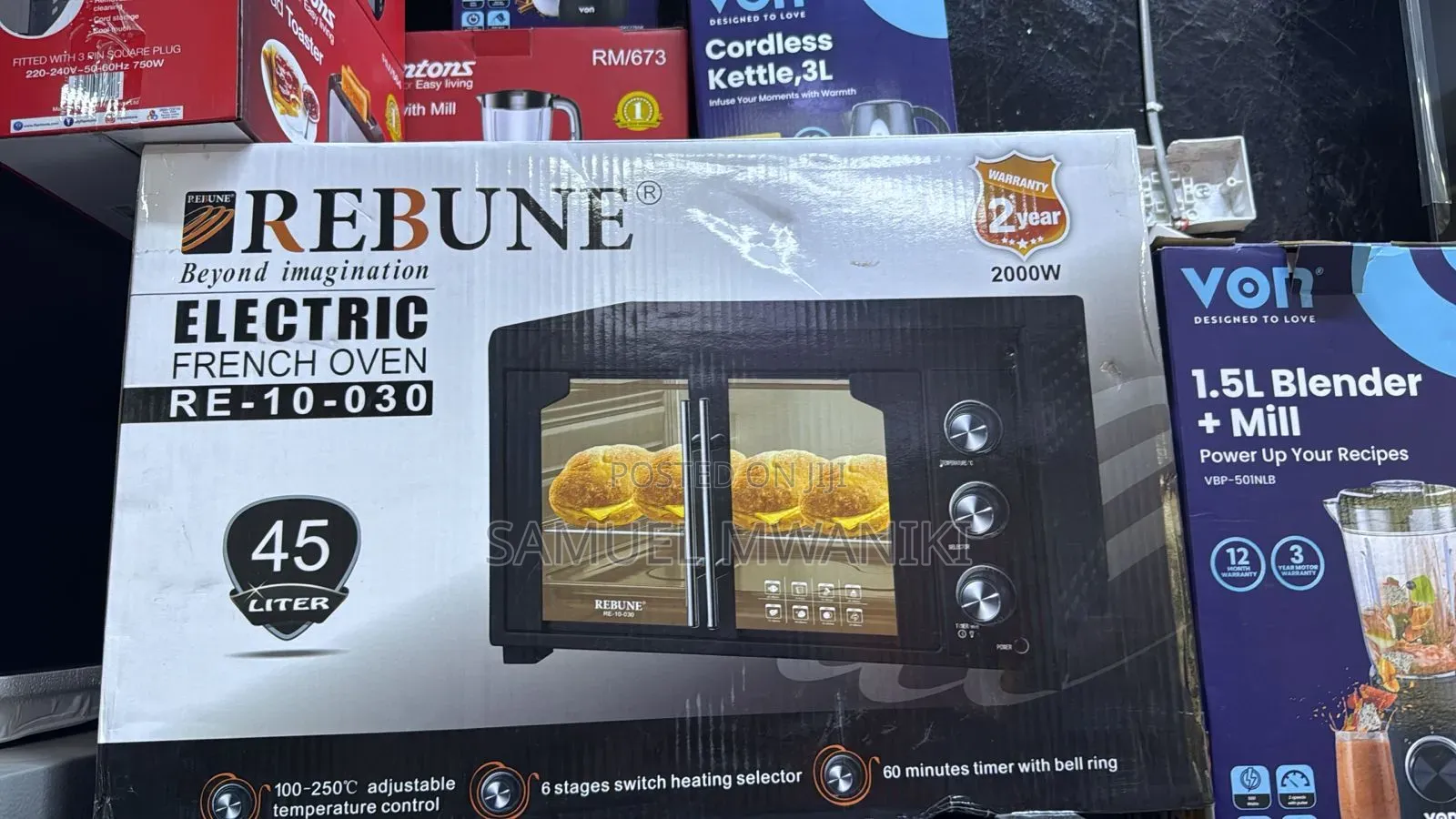 Rebune Electric Oven 45l 1700w