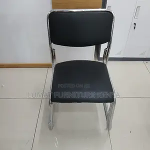 Modern Low Back Visitors Chrome Chair