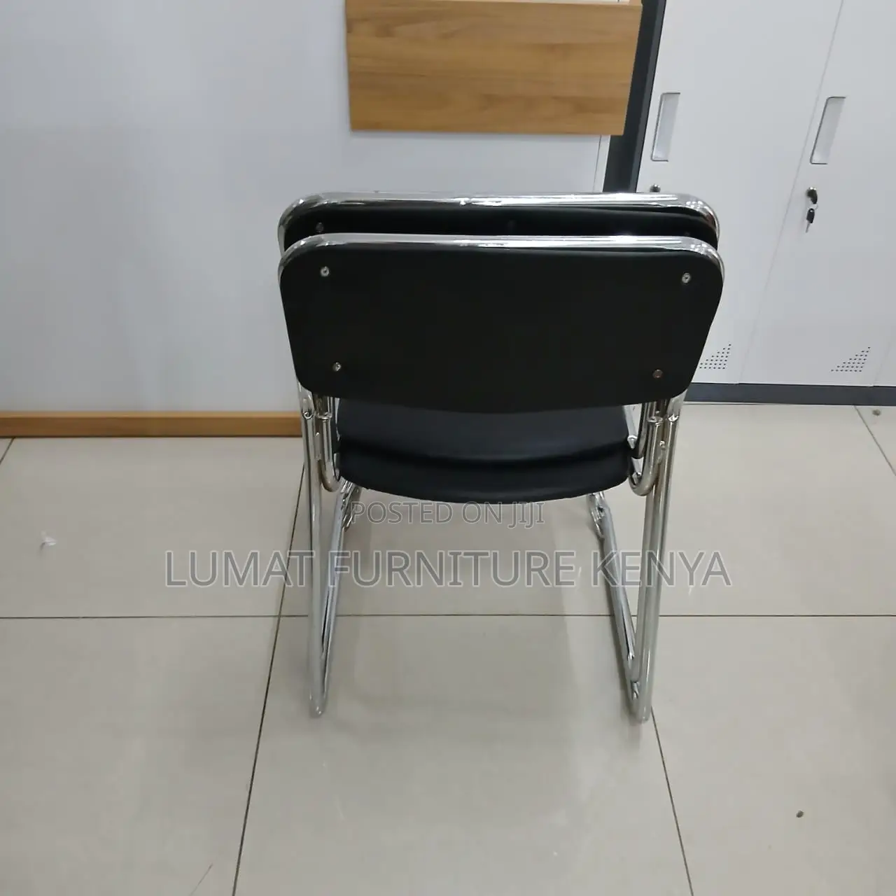 Modern Low Back Visitors Chrome Chair