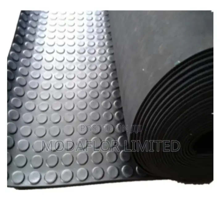 Coin Pattern Rubber Mat Anti-Slipflooring for Wet High-Traffic Areas