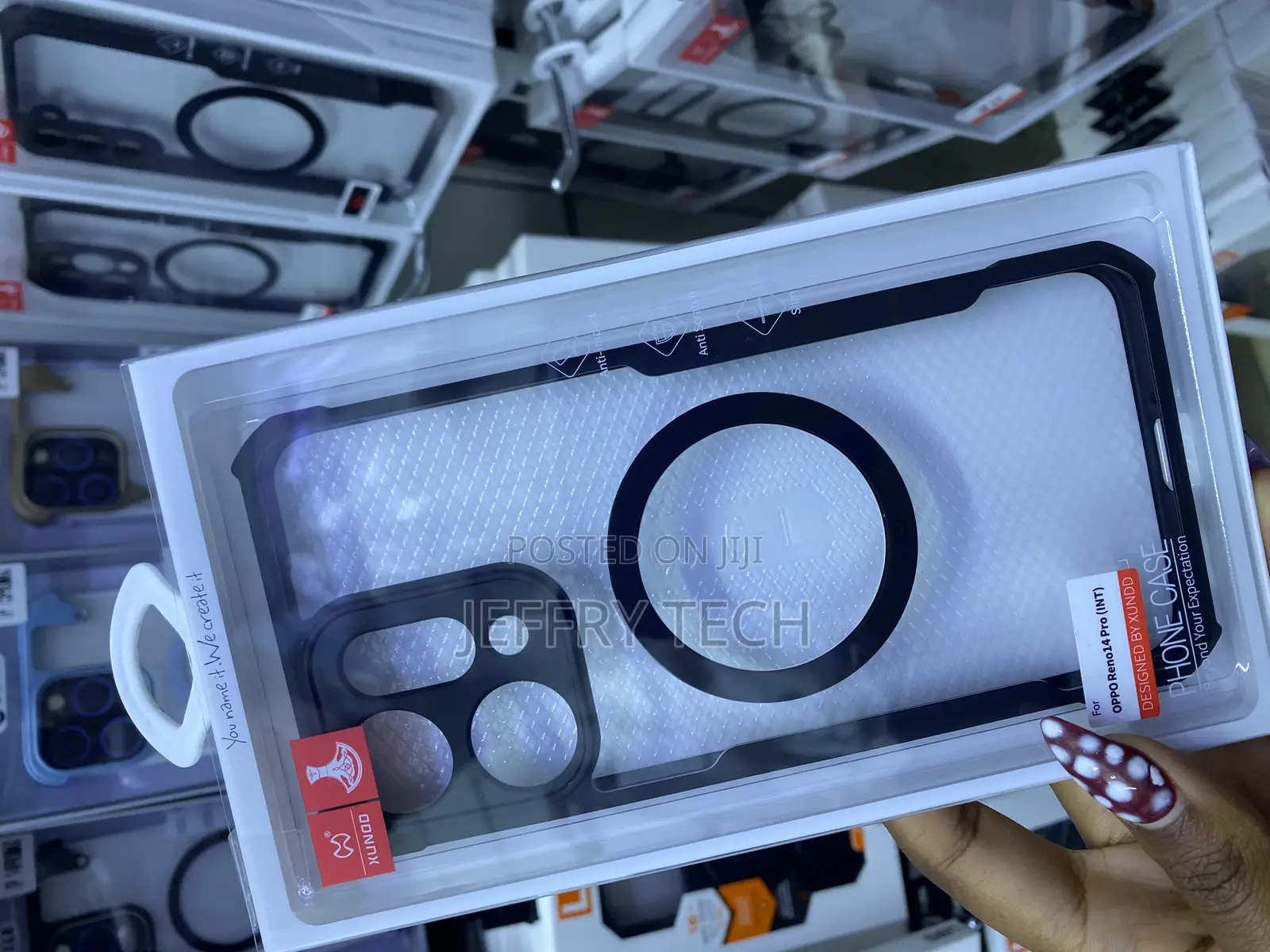 Beatle Xundd Oppo Reno 14 Pro 5g Armor Clear Pc and Tpu Magsafe Case