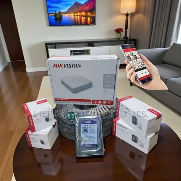 Hikvision 4 Camera 1080p Full Hd CCTV Kit With 4 Channel DVR and Cable