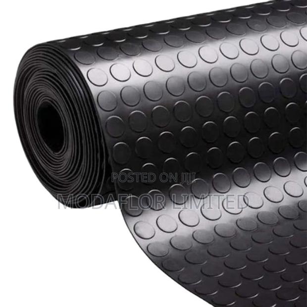 Coin Design Rubber Mat – Shock Absorbing, Non-Slip Easy to Clean