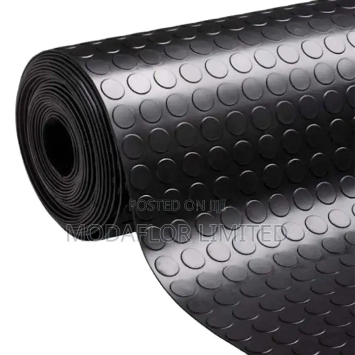 Coin Design Rubber Mat – Shock Absorbing, Non-Slip Easy to Clean