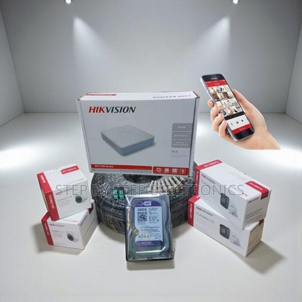 Hikvision 4 Camera 2mp CCTV Kit With 50m Cable, DVR and Cloud Support