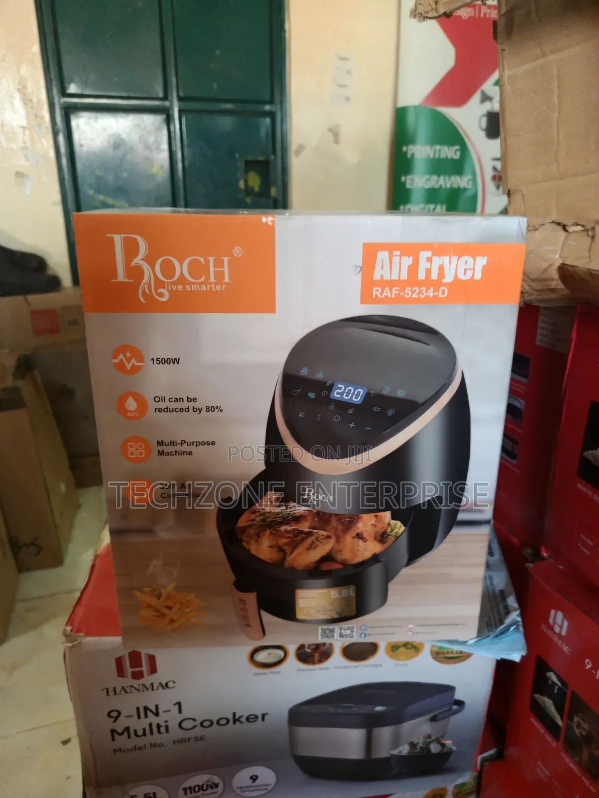Roch 6 Litres Air Fryer With Less Oil Usage 