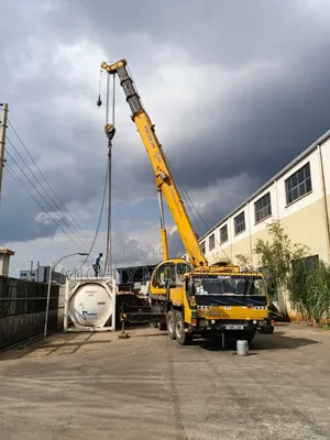 Trailers With Cranes for Hoisting and Logistics Are Available