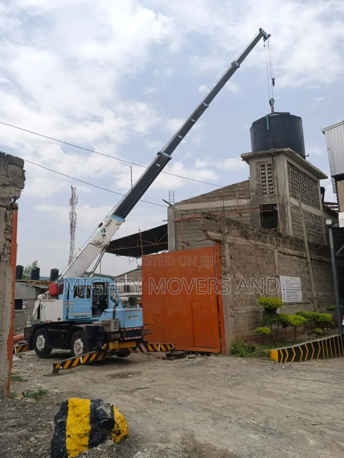 Trailers With Cranes for Hoisting and Logistics Are Available