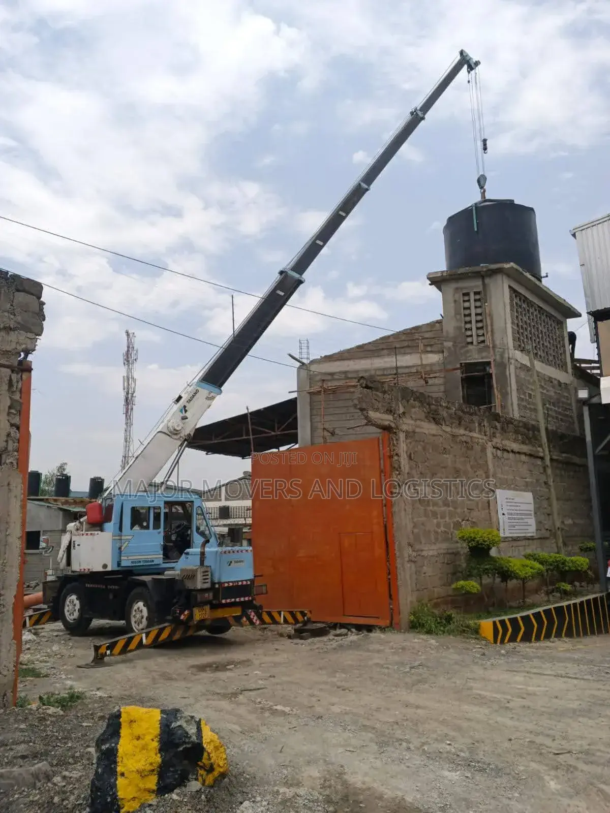 Trailers With Cranes for Hoisting and Logistics Are Available