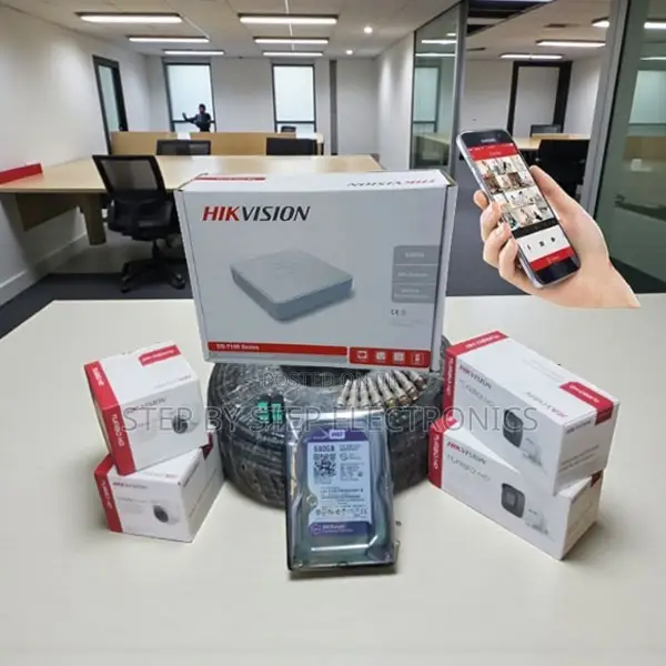 Hikvision 4 Camera Full Hd CCTV Kit With DVR and Infrared Night Vision
