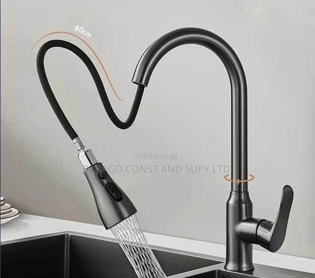 Stainless Pulldown Kitchen Mixer Tap - thumbnail 3