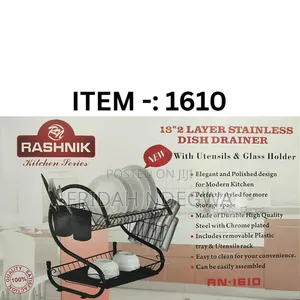 Rashnik 18" 2 Tier Stainless Dishrack