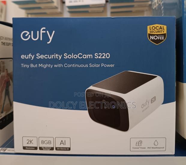Eufy Security – Solocam S220 2k Solar-powered Battery Camera - main view