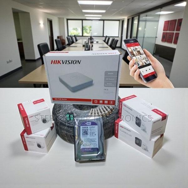 Hikvision 4 Cameras 1080p Full Hd CCTV Kit With 50m Rg59 Coaxial Cable