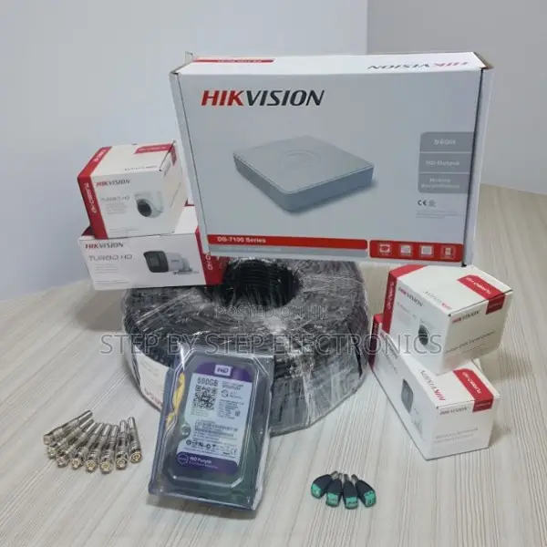 4 Hikvision 1080p Full Hd Cameras System 1tb DVR Smart Remote Access