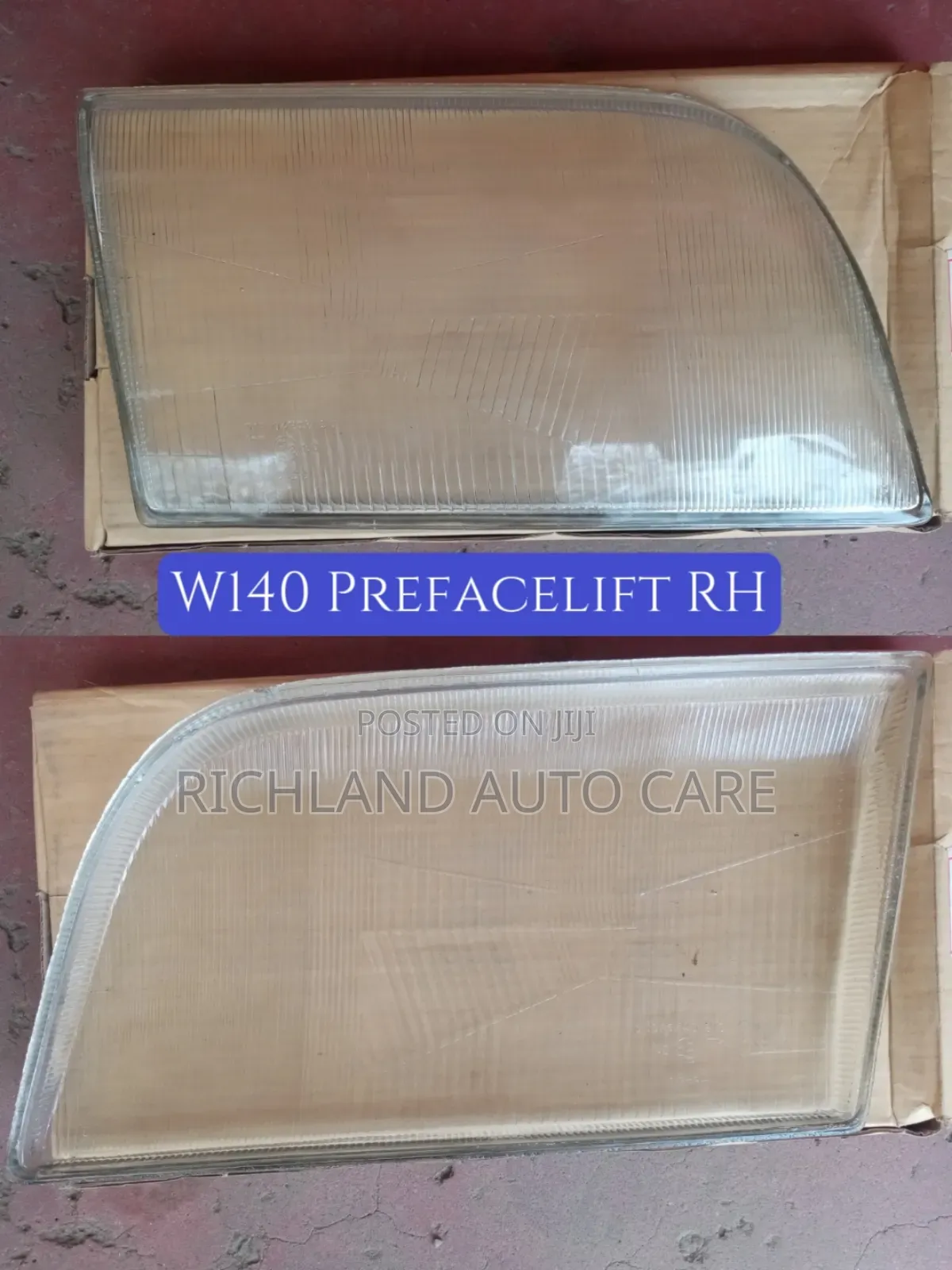 Mercedes Benz S Class Headlamp Lenses Cover W140 W126
