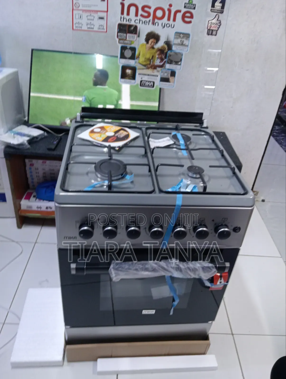 Mika 58 by 58 Standing 3gas and 1 Electric Cooker