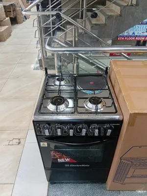 Electromate 50×55 Cm Hybrid Cooker (3 Gas + 1 With Electric Oven