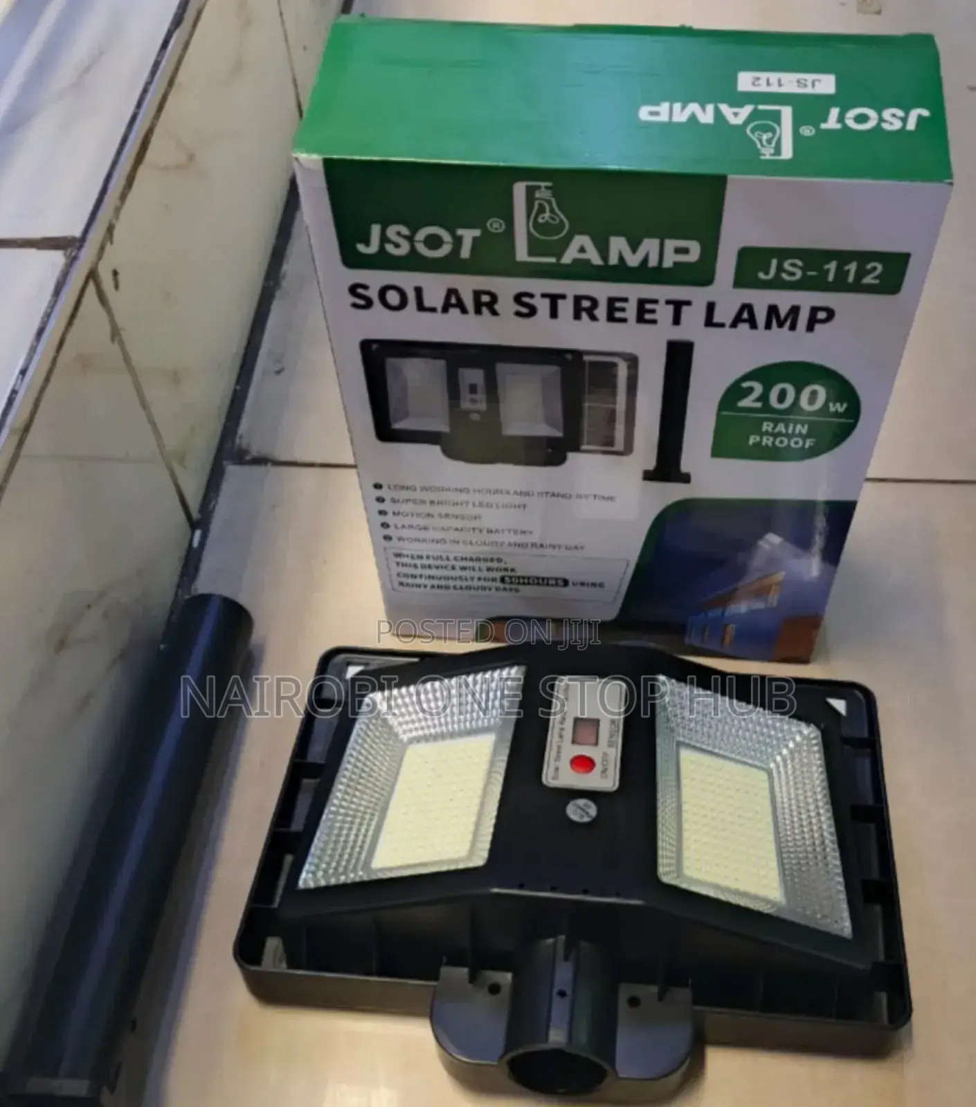 Jsot Solar Street Lamp 200w – Waterproof Outdoor Light