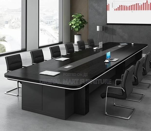 3000mm Mega Brown Conference Table - thumbnail 2