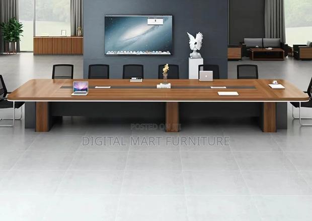 3000mm Mega Brown Conference Table - thumbnail 5