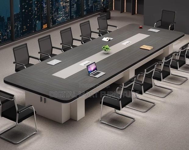 3000mm Mega Brown Conference Table - thumbnail 7