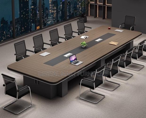 3000mm Mega Brown Conference Table - thumbnail 10