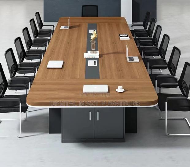 3000mm Mega Brown Conference Table - thumbnail 13