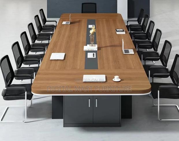 3000mm Mega Brown Conference Table - thumbnail 12