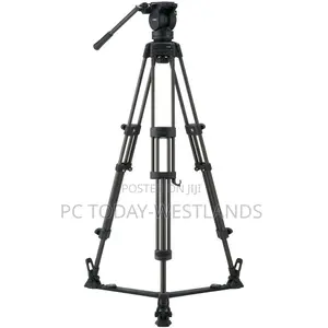 Libec Lx7 Tripod With Pan and Tilt Fluid Head and Floor Spreader