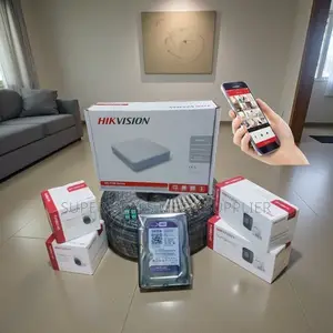 4 Hikvision Full Hd 1080p CCTV Kit With Waterproof Cameras and DVR