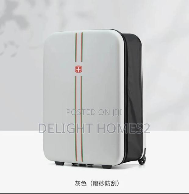 Collapsible Travel Luggage Bag With Wheels Lock_hh