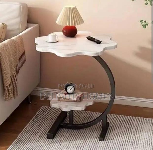 Metallic Crescent Frame 2 Layer Table-Pa - thumbnail 3