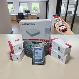 Hikvision 4 Camera 1080p Full Hd CCTV Kit With 4 Channel DVR and Cable