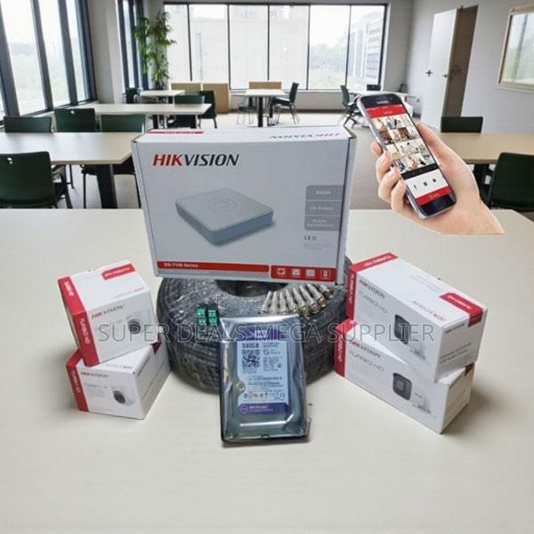 Hikvision 2mp CCTV Camera Security 4 Channel DVR With 500gb Harddisk