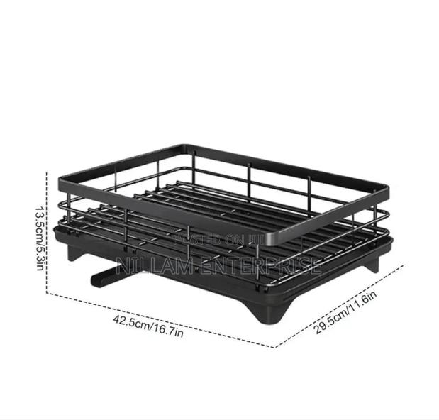 Single Layer Carbon Metal Dishrack - thumbnail 2