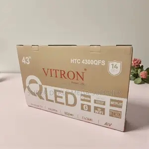 Vitron 43 Inch Qled Frameless Smart Android Hd Digital Led Tv