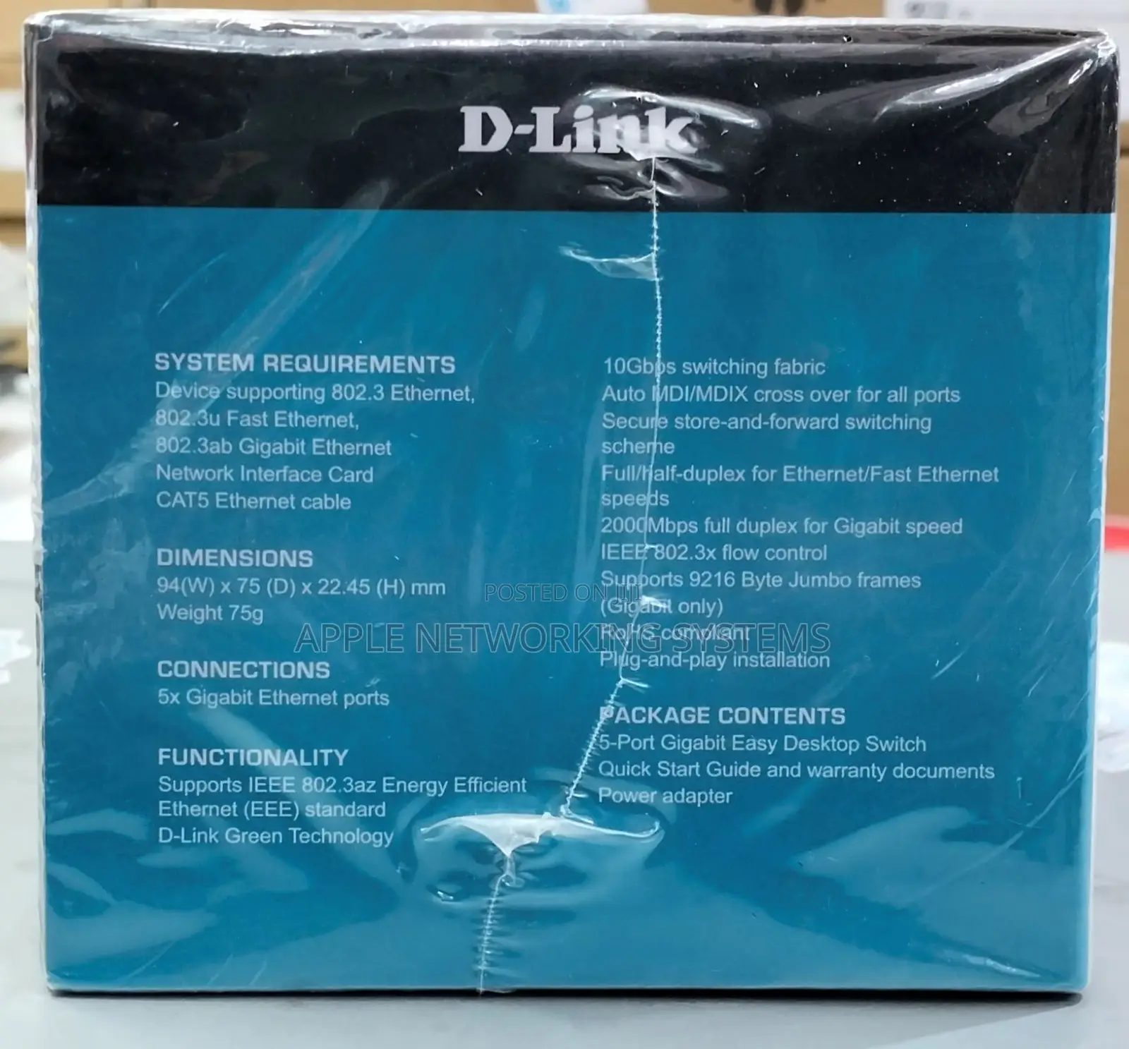 5 Port Gigabit East Desktop Switch DGS-1005a
