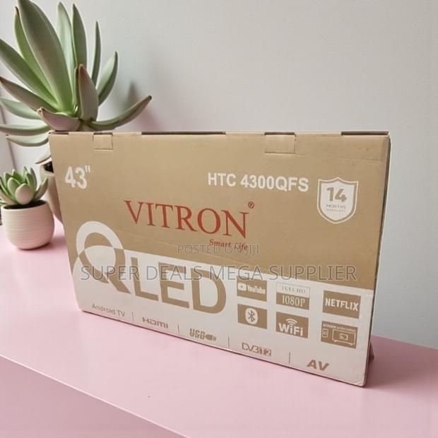 Vitron 43 Inch Qled Smart Tv With Inbuilt Decoder and Netflix